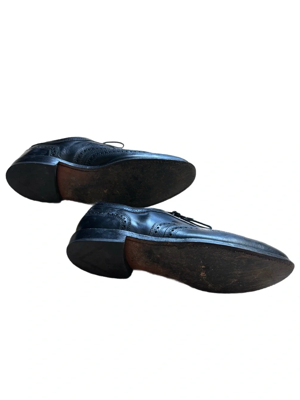 Allen Edmonds 6205 Full Brogue Oxford Wingtip Black Calf/Black Men’s US Sz 12D